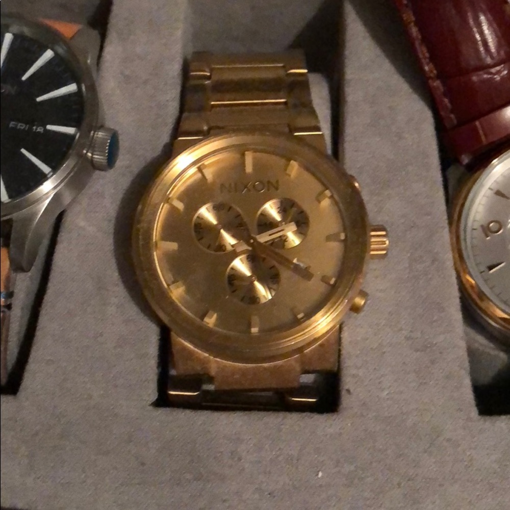Gold Nixon Watch